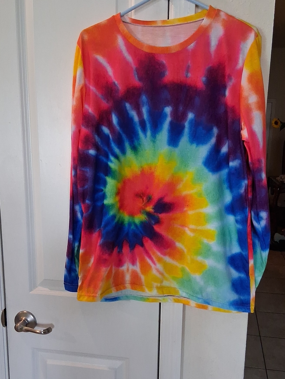 H: Tie-Dye Long Sleeve Shirt - Rainbow